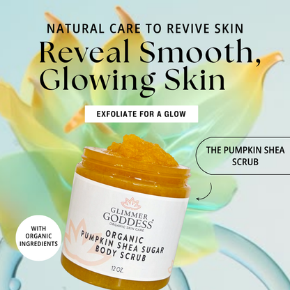 Organic Pumpkin Shea Sugar Body Scrub – Fall Scented Exfoliator